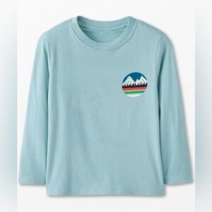 Hanna Andersson Long Sleeve Graphic Tee, Size: 12 / 150cm, Color: Speedy Skater